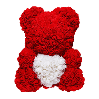 Love Heart Rose Bear